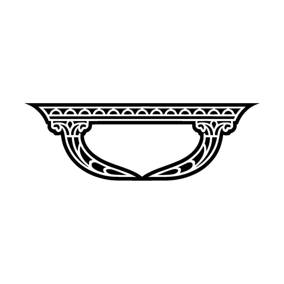 Intricate Celtic Ornament, Vintage Element, Border vector