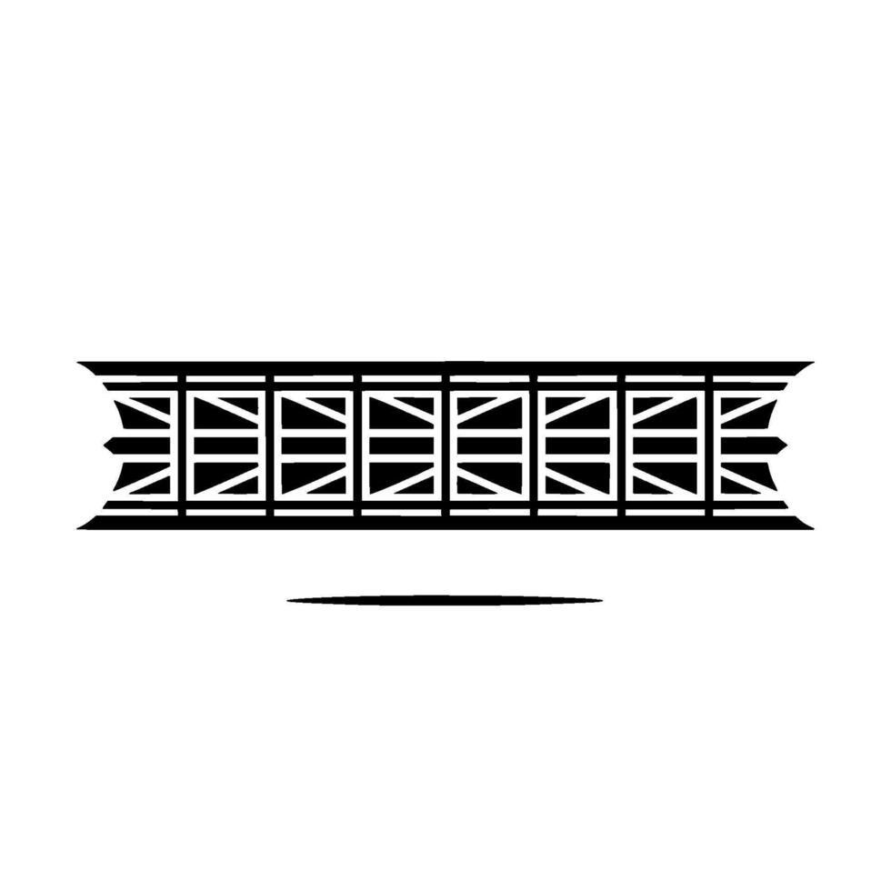 Geometric Railing, Minimalist , Shadow Detail vector