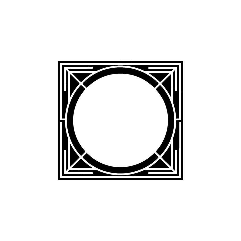 Geometric Frame, Art Deco Style, Minimalist, Minimalism vector