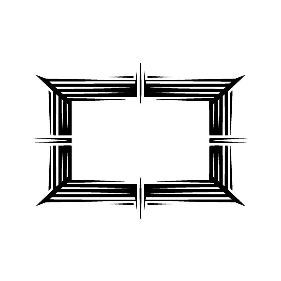 Geometric Frame, Linear Pattern, Minimalist vector