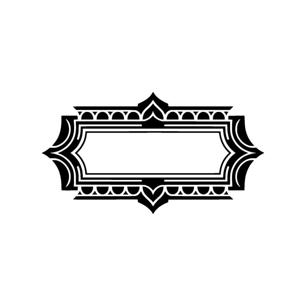 Art Deco Frame, Elegant Border, Vintage , Minimalist Layout - Ornamentation vector