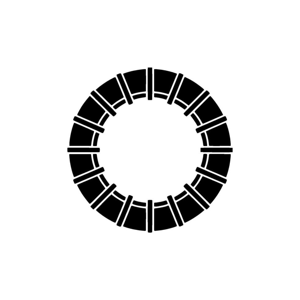 Circular Lattice, Minimalist , Abstract vector
