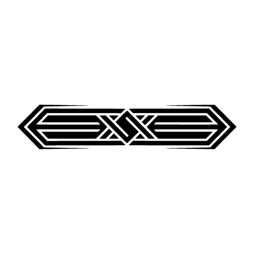 Geometric Arrowhead Emblem, Modern Abstract, Minimalist vector