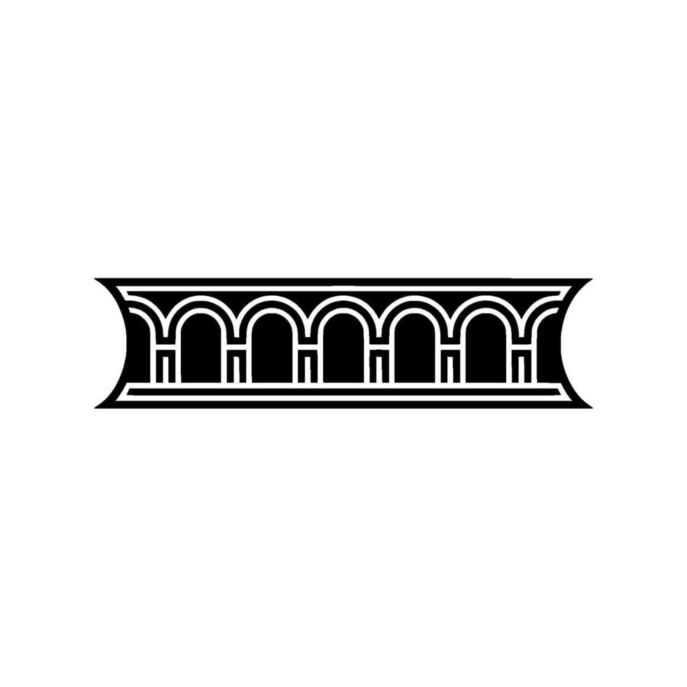 Art Deco Archway Ornament, Geometric - Minimalism vector