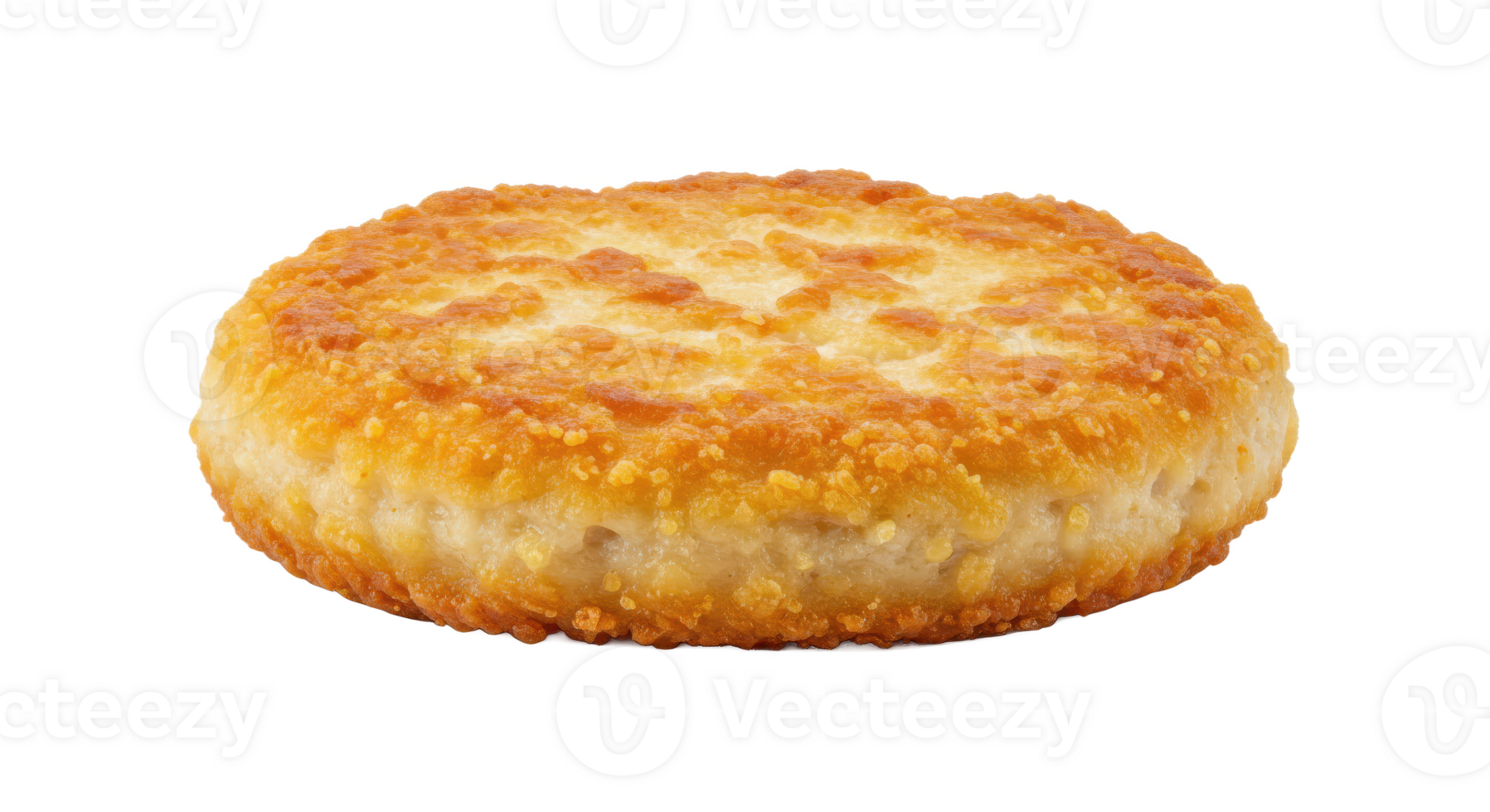 A single golden brown biscuit sitting on a plain surface with a simple and clean background view now png