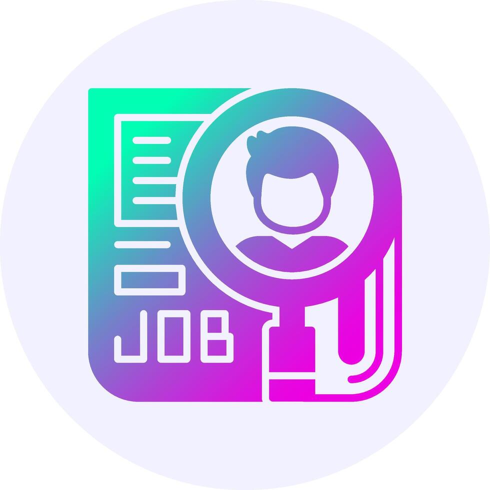 Reference Check Icon Minimal Gradient Style vector