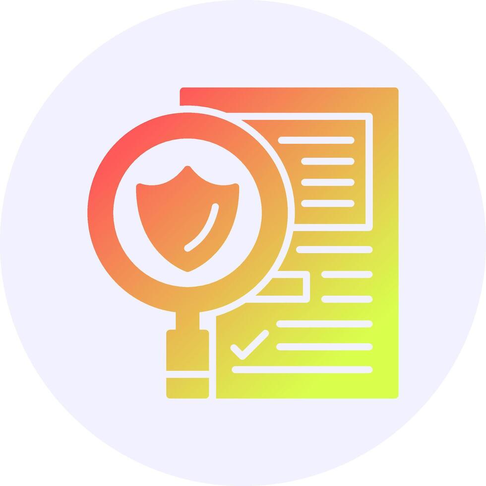 Legal Compliance Icon Minimal Gradient Style vector
