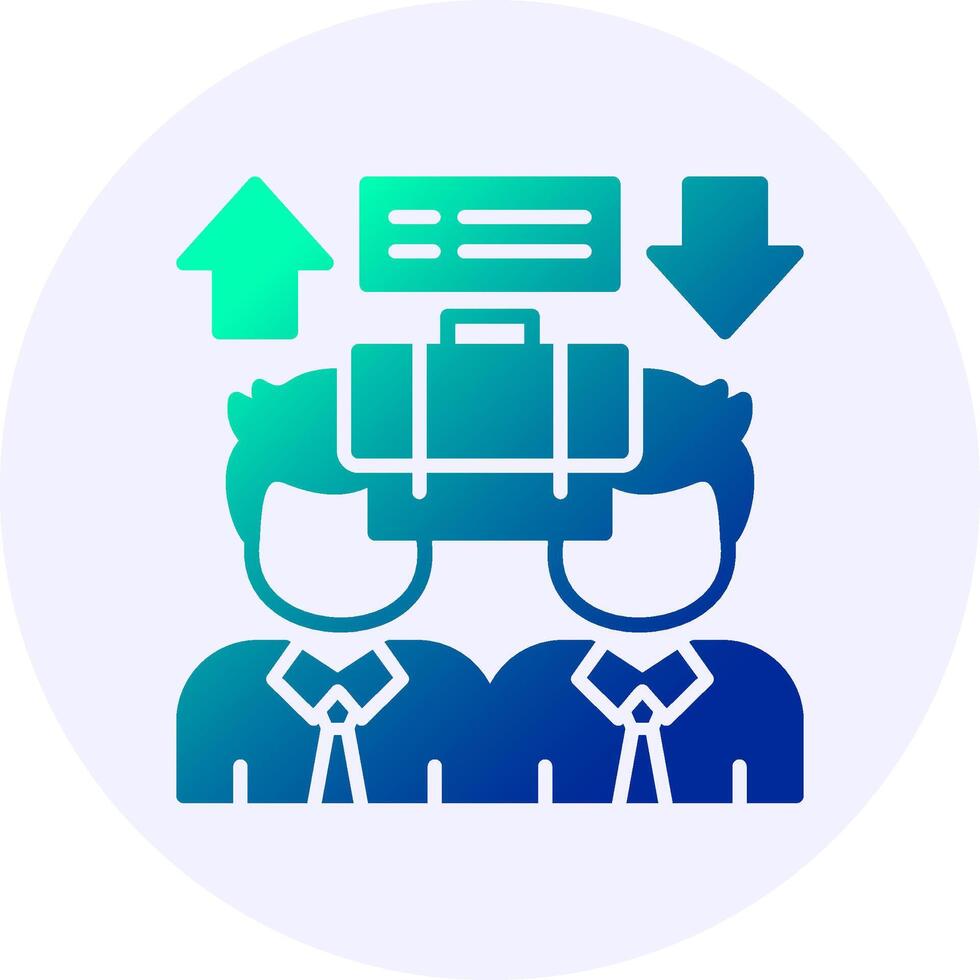 Equal Opportunity Icon Minimal Gradient Style vector