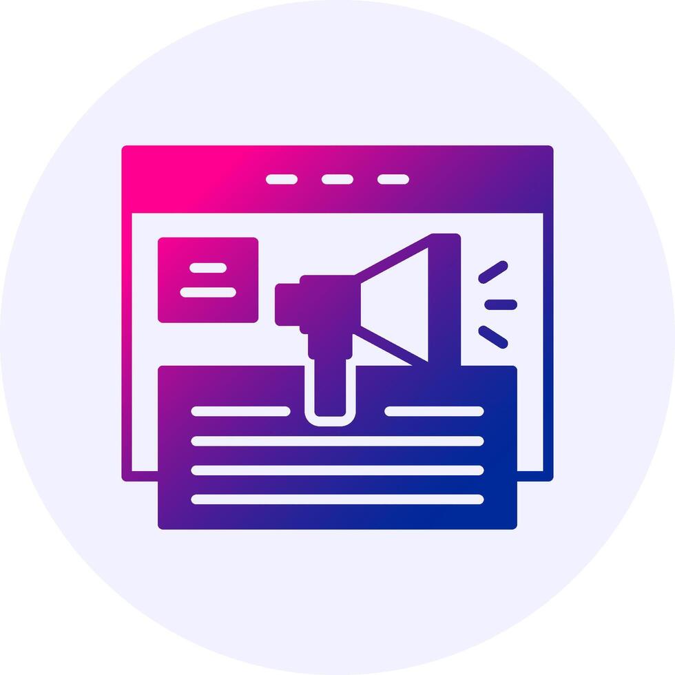 Social Media Icon Minimal Gradient Style Design vector