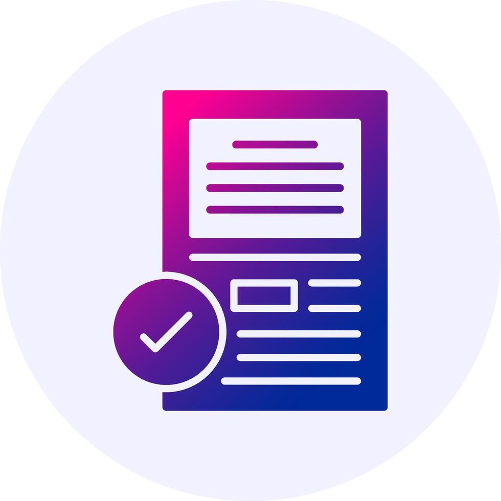 Test Icon Minimal Gradient Style vector