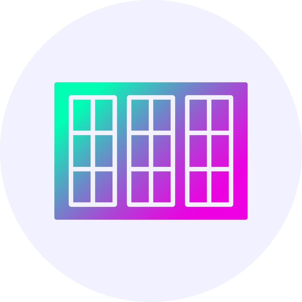 Window Icon Minimal Gradient Style vector