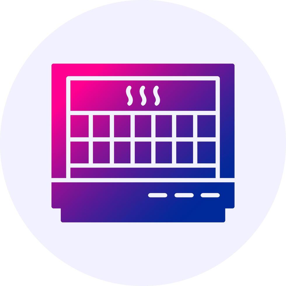 Heater Icon Minimal Gradient Style vector