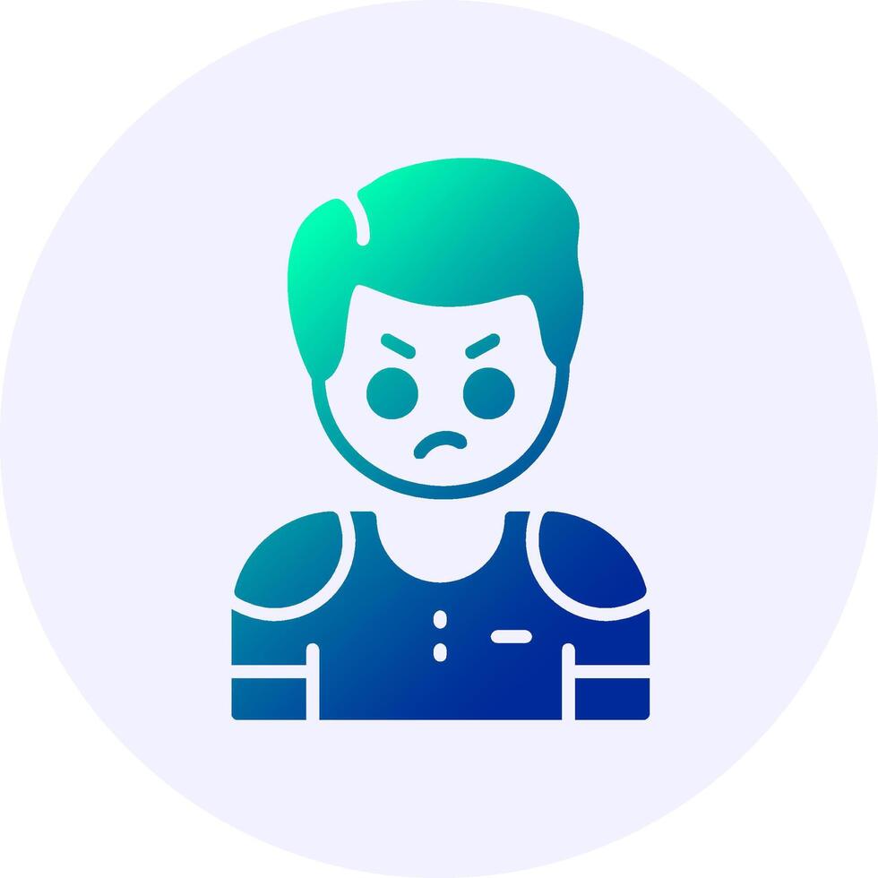 Jealousy Emotion Icon Minimal Gradient Style vector