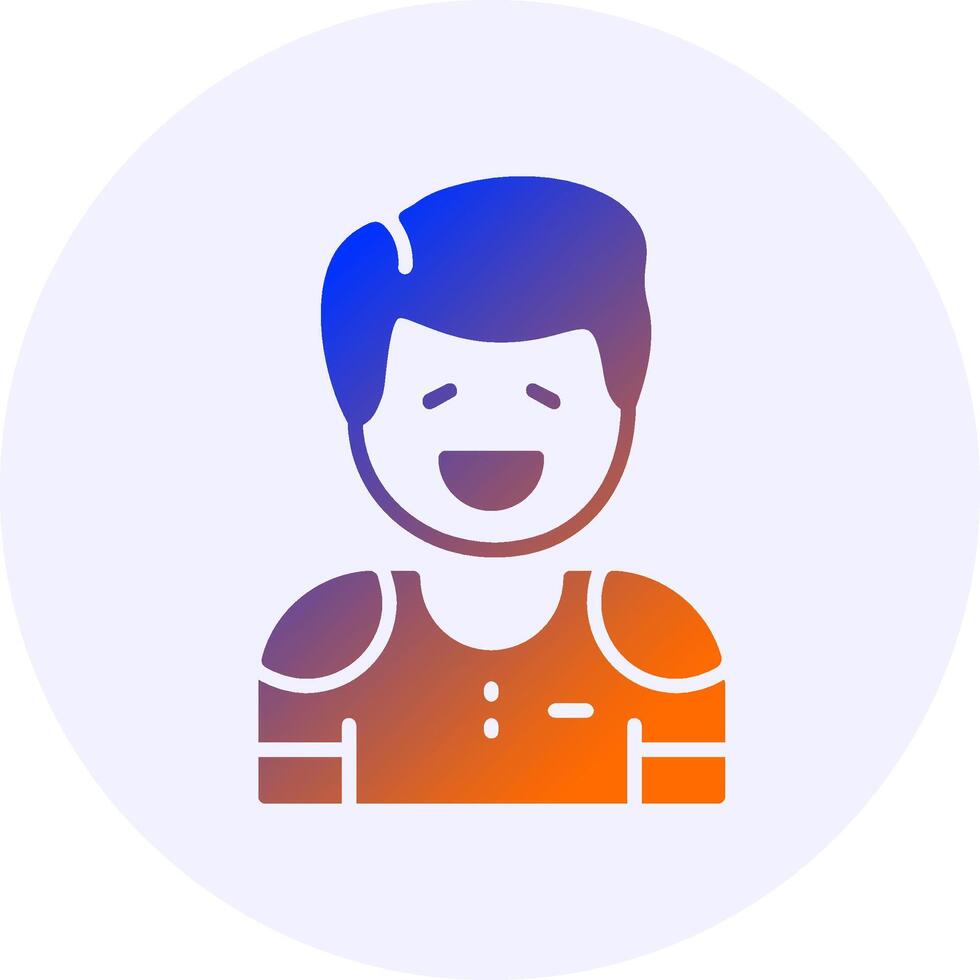 Gratitude Emotion Icon Minimal Gradient Style vector