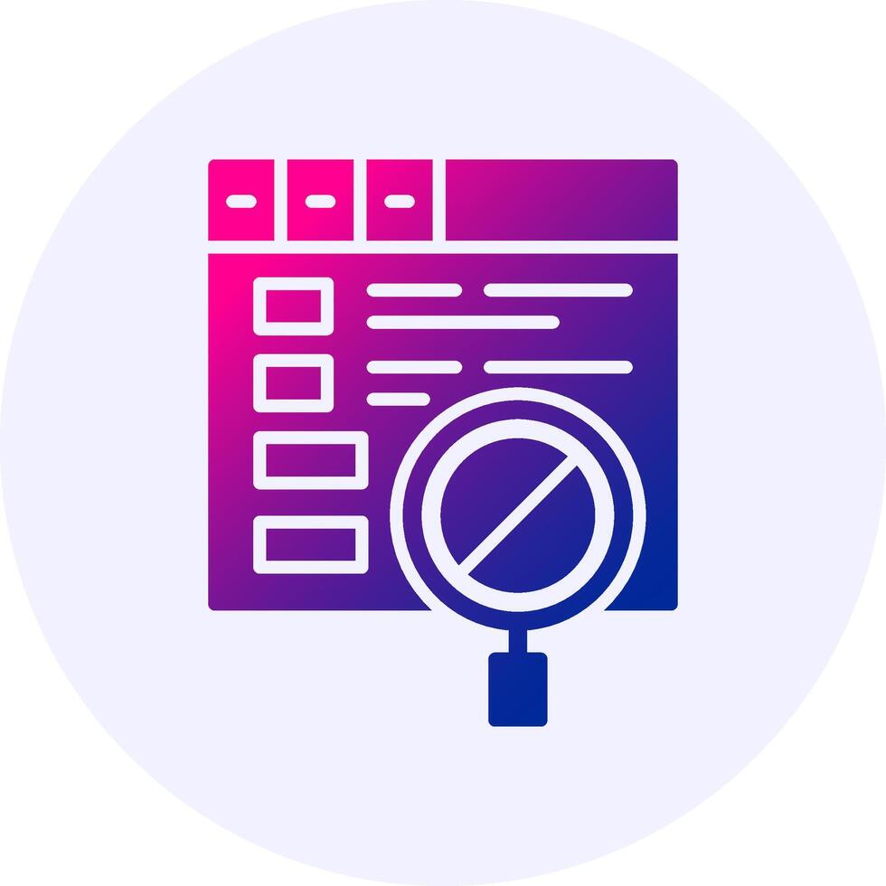 Off-page SEO Circle Icon Minimal Gradient Style vector