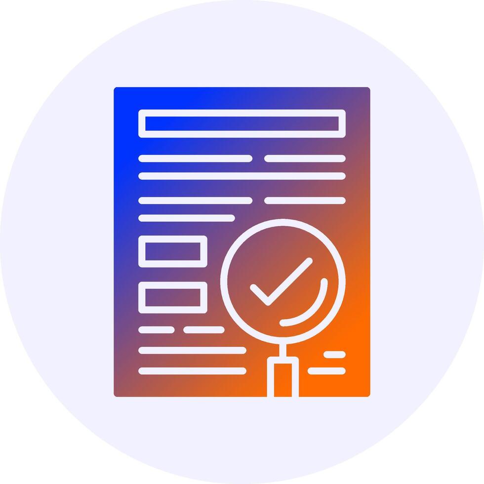 Indexing Circle Icon Minimal Gradient Style vector