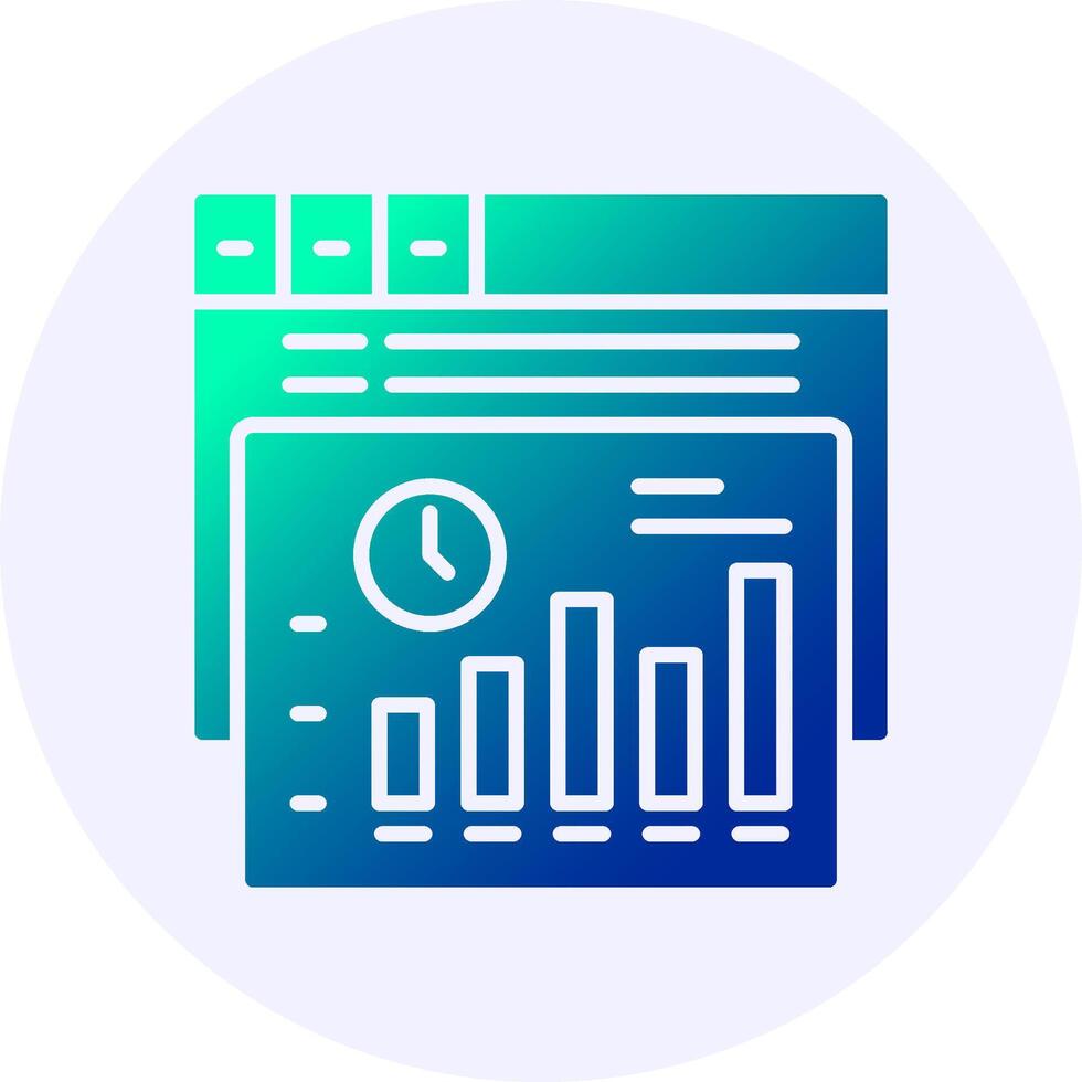 Exit rate Circle Icon Minimal Gradient Style vector