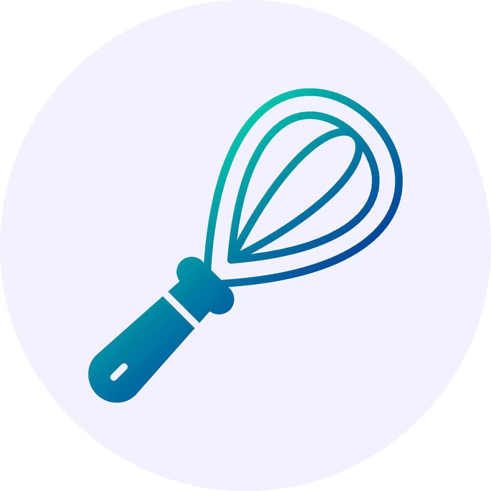 Whisk Solid Gradient Style Icon vector