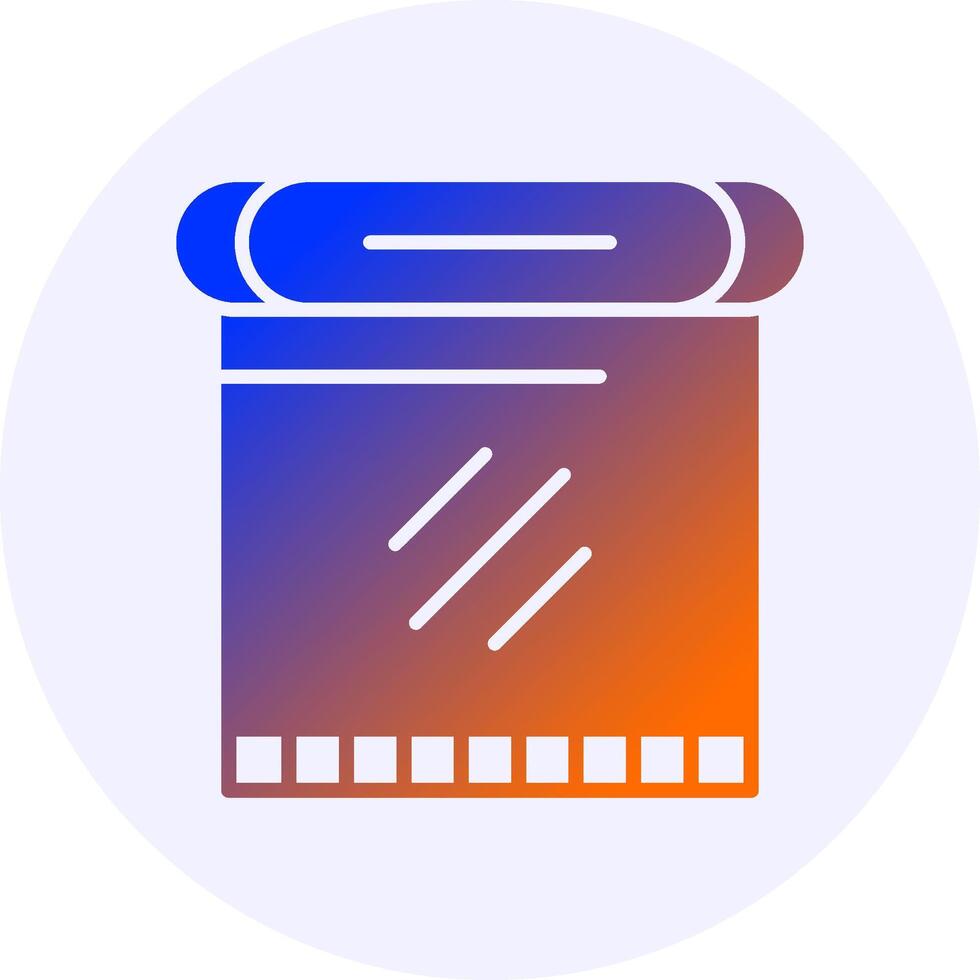 Slicer Solid Gradient Icon Design vector