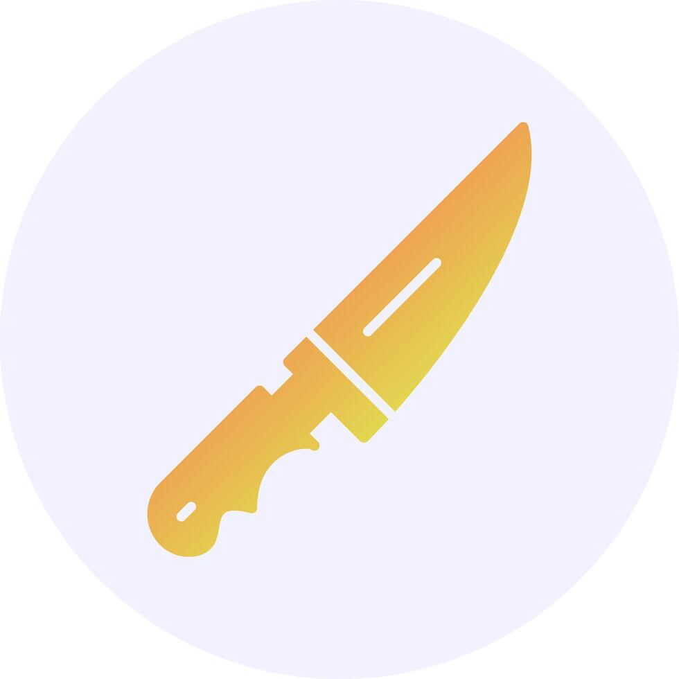 Knife Solid Gradient Icon Design vector