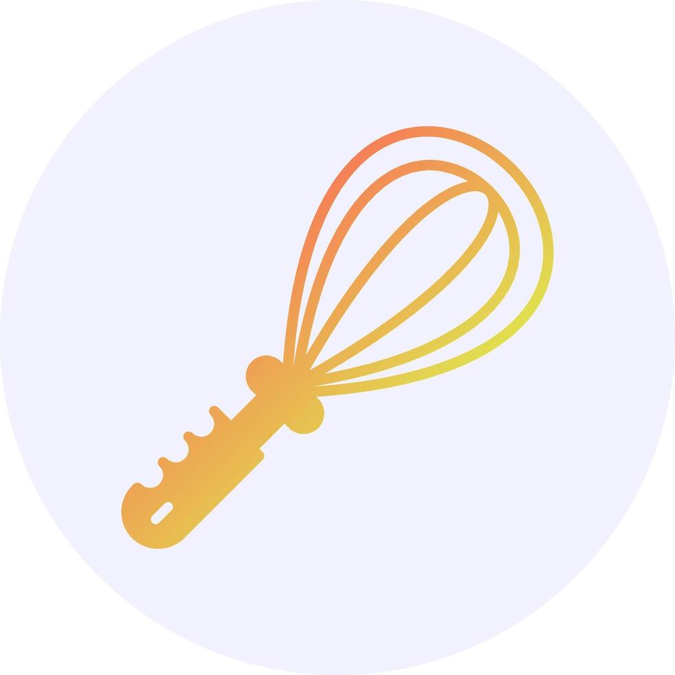 Whisk Solid Gradient Style Icon Design vector