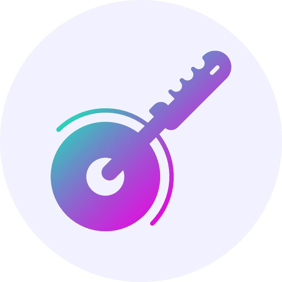 Pizza cutter Solid Gradient Style Icon vector