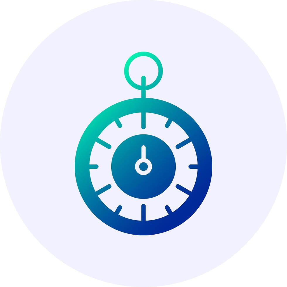 Timer Solid Gradient Style Icon vector