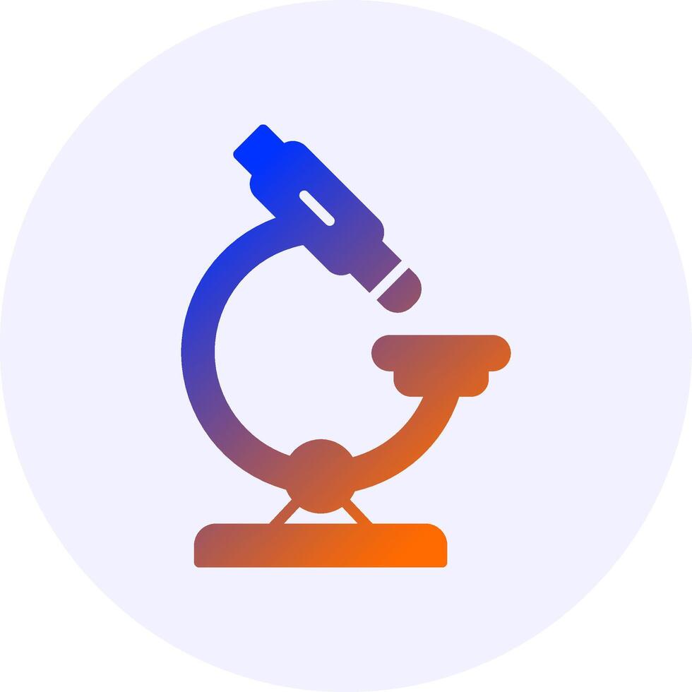 Microscope Gradient Style Icon vector