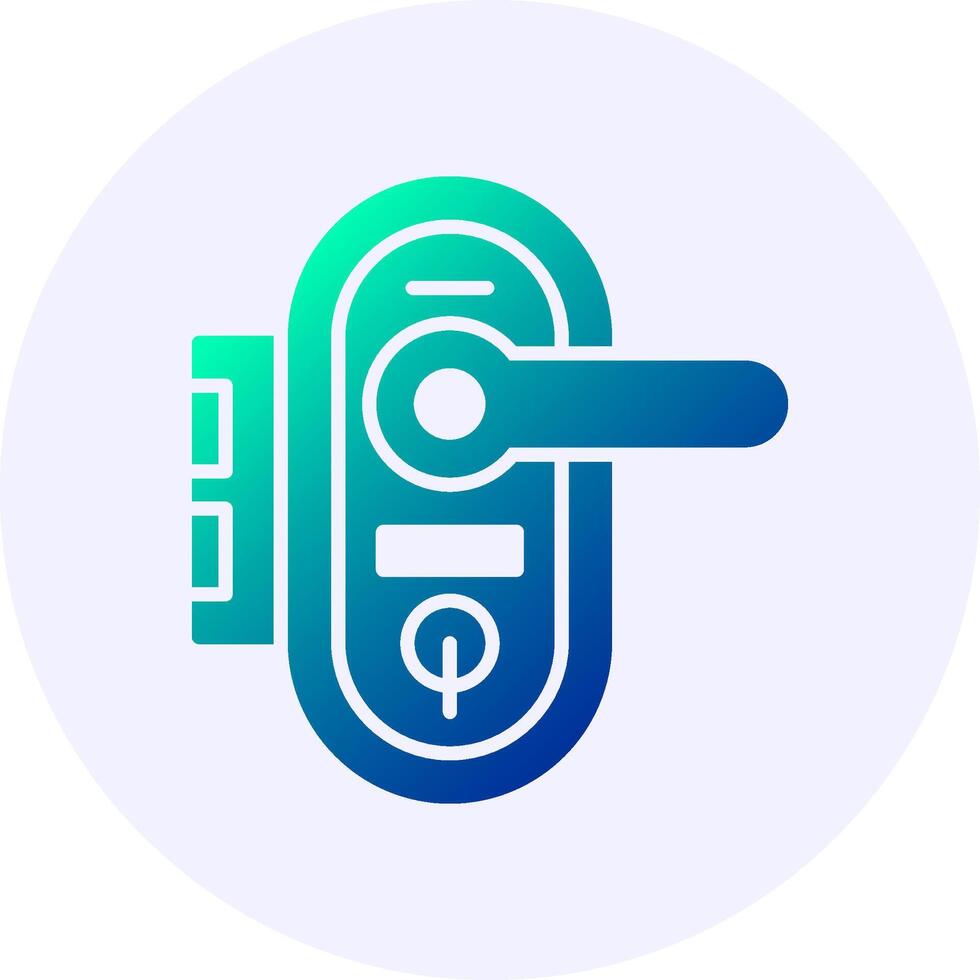 Door handle Gradient Style Icon vector