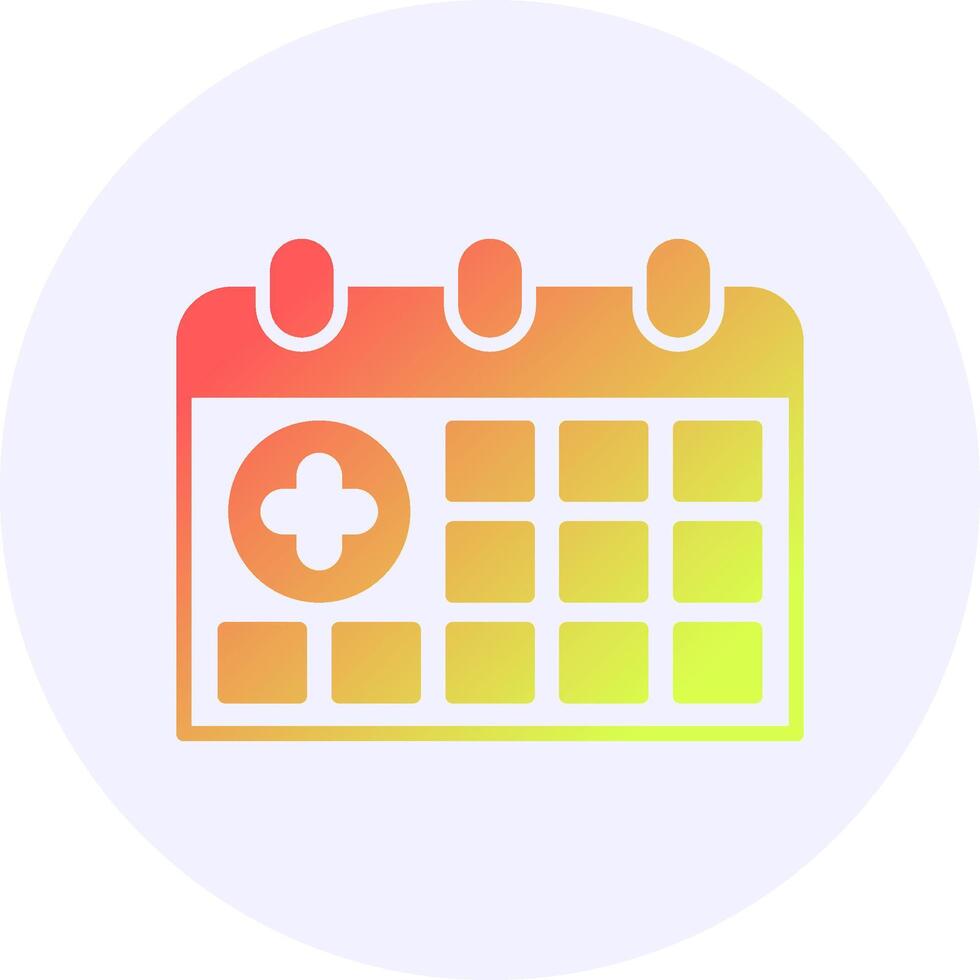 Calendar Gradient Style Icon vector