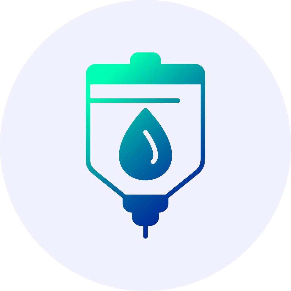 Blood bag Gradient Style Icon vector