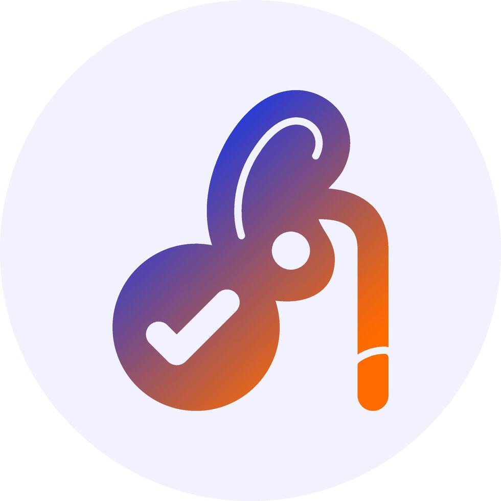 Kidney Gradient Style Icon vector