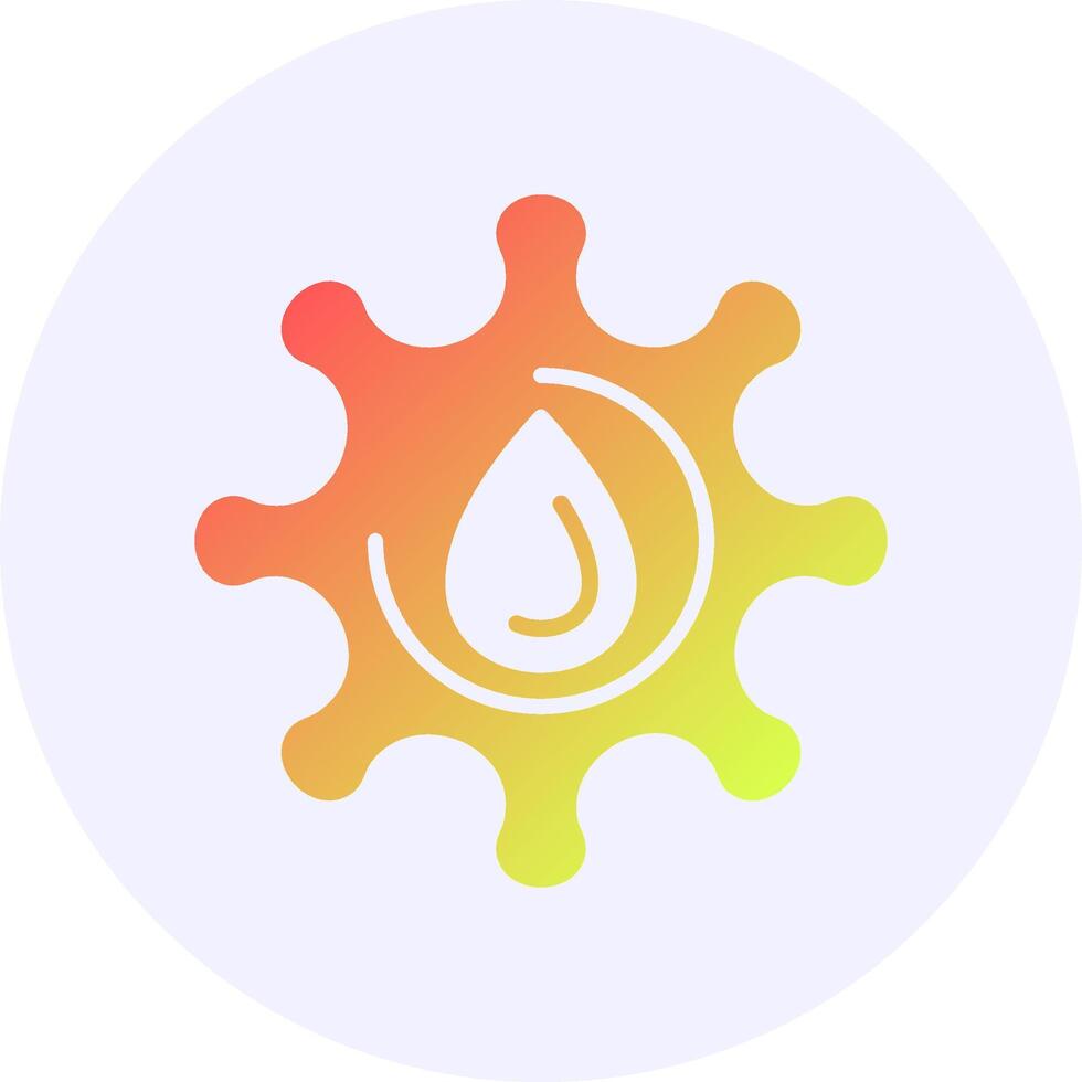 Blood Gradient Style Icon vector