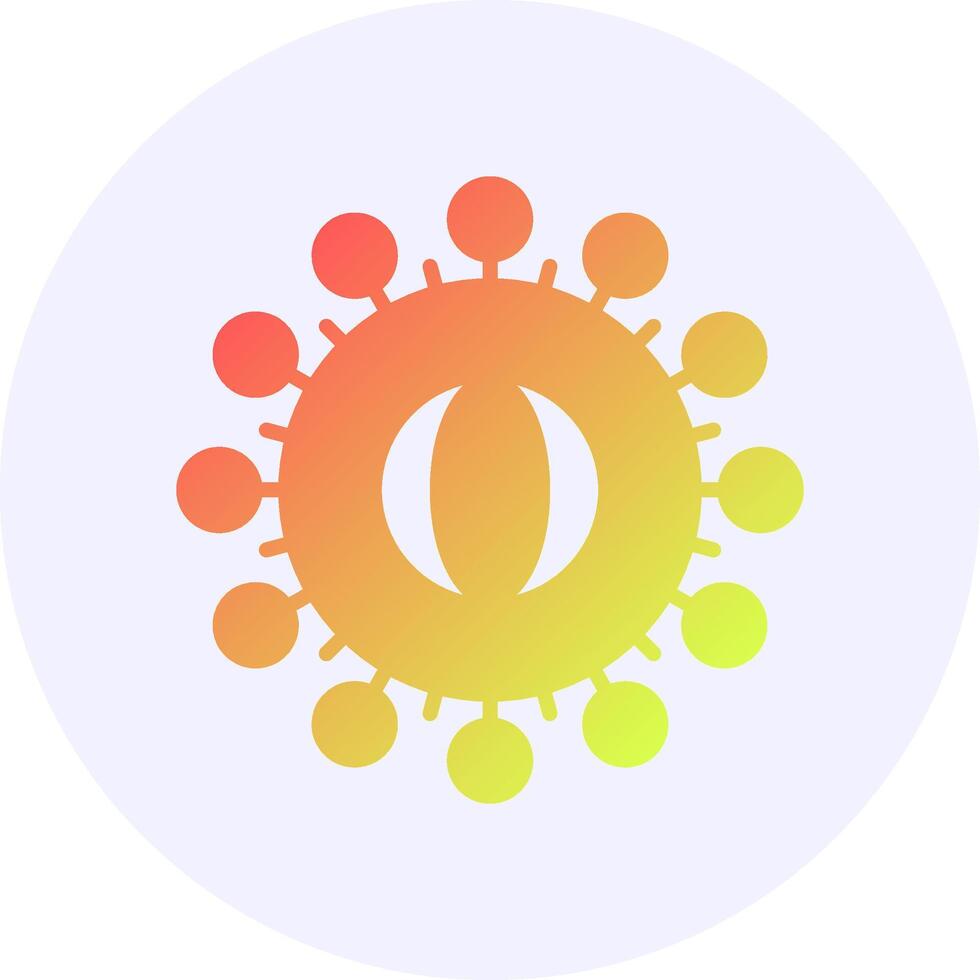 Coronavirus Gradient Style Icon Design vector