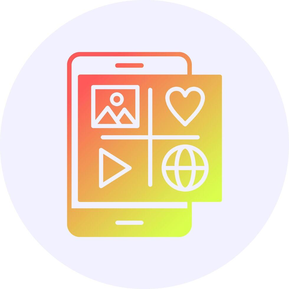 Convergence Icon Minimal Gradient Style vector