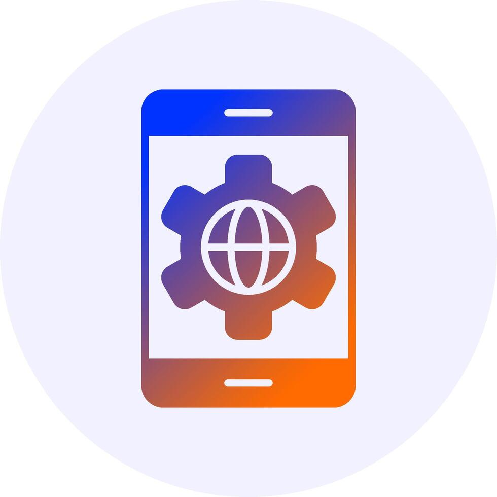 Smartphone Icon Gradient Style Design vector