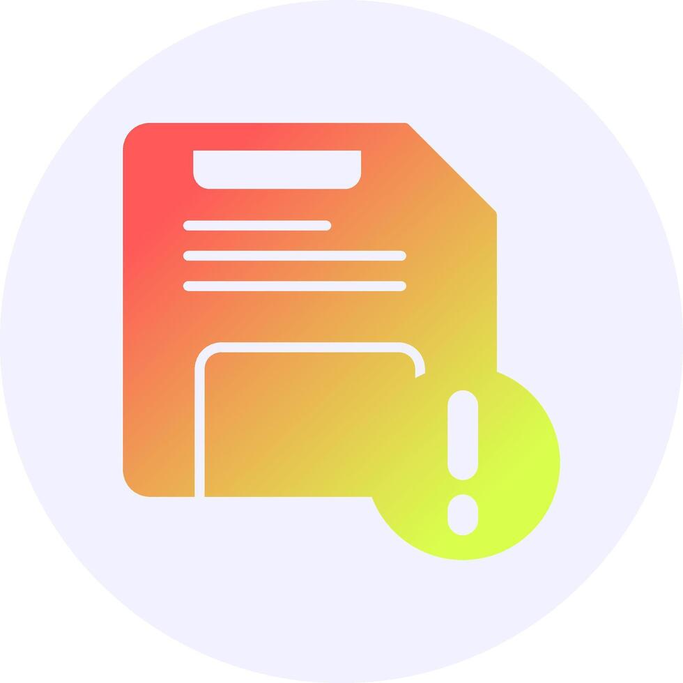 Save Notification Icon Minimal Gradient Style vector