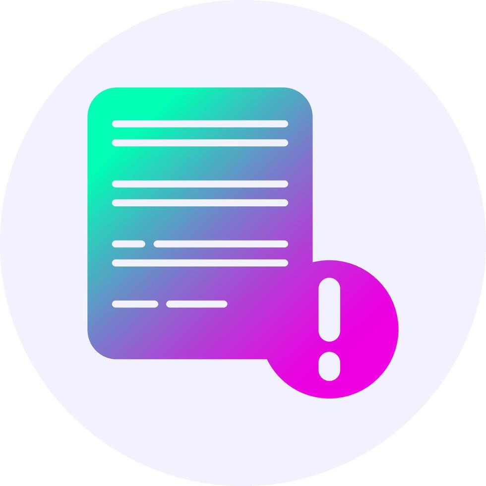 Writing Notification Icon Minimal Gradient Style vector