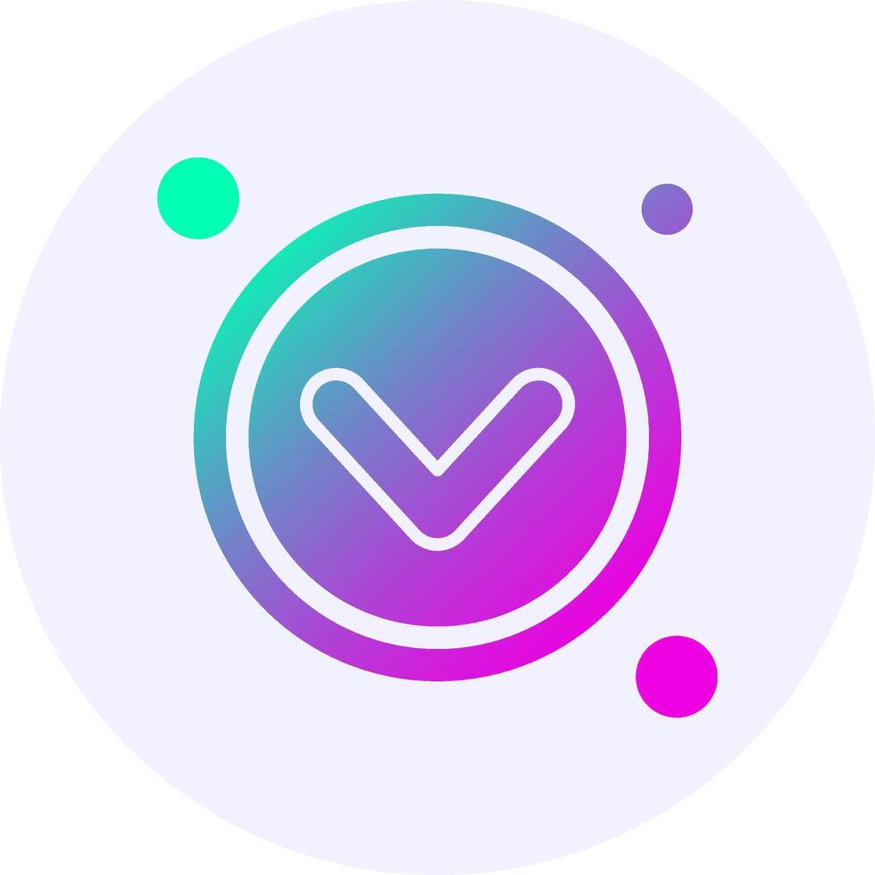 Navigation arrow down Navigation Icon Minimal Gradient Style vector