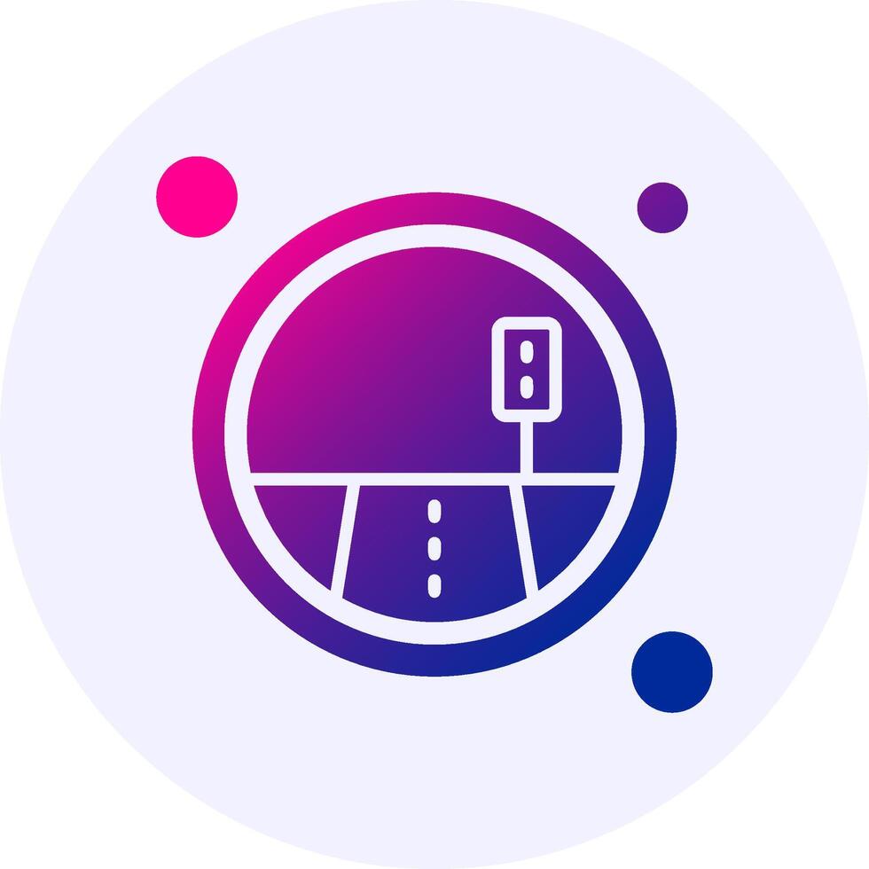 Traffic Navigation Icon Minimal Gradient Style vector