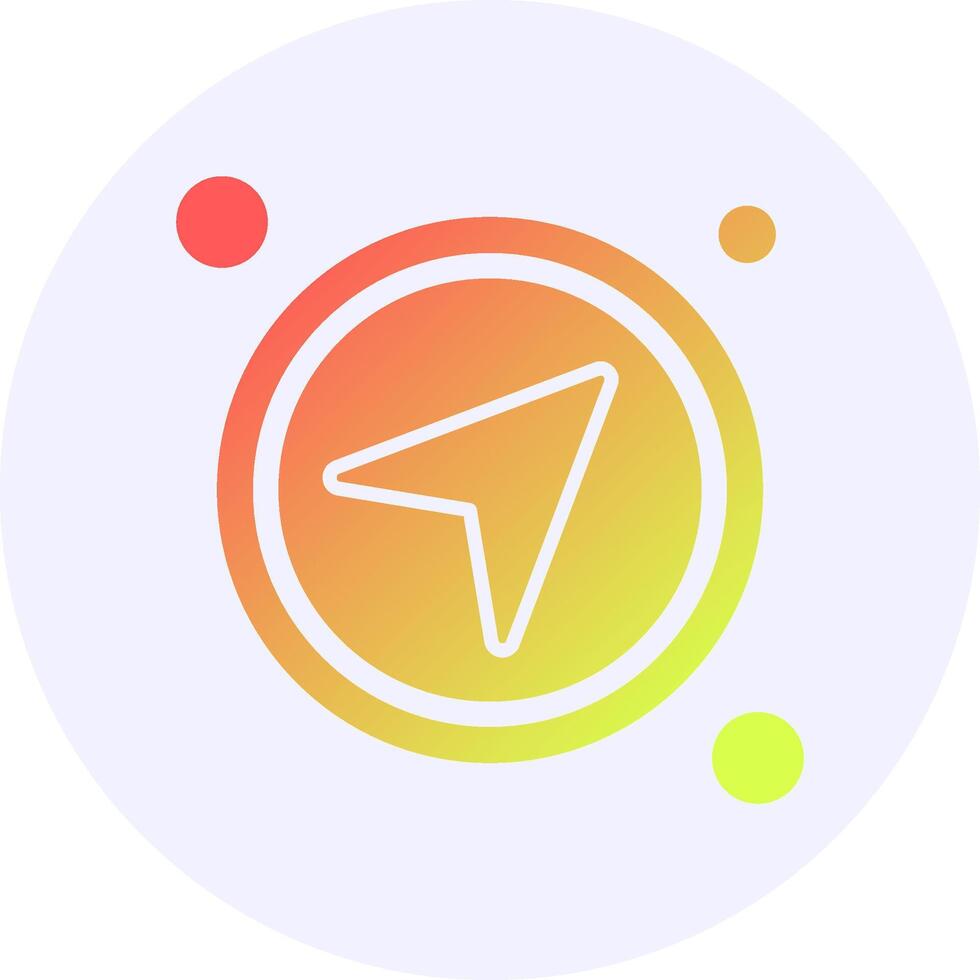 Share Button Icon Minimal Gradient Style vector