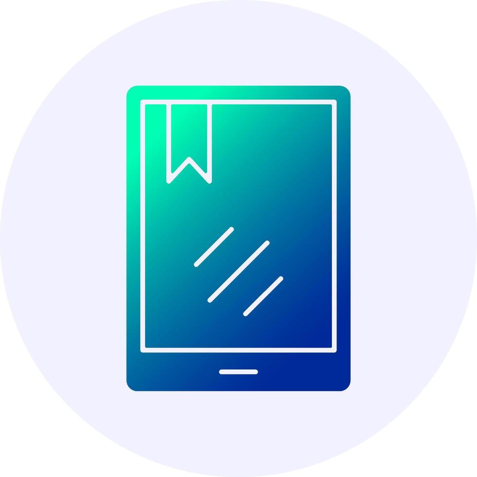 Digital Tablet Icon Gradient Style vector