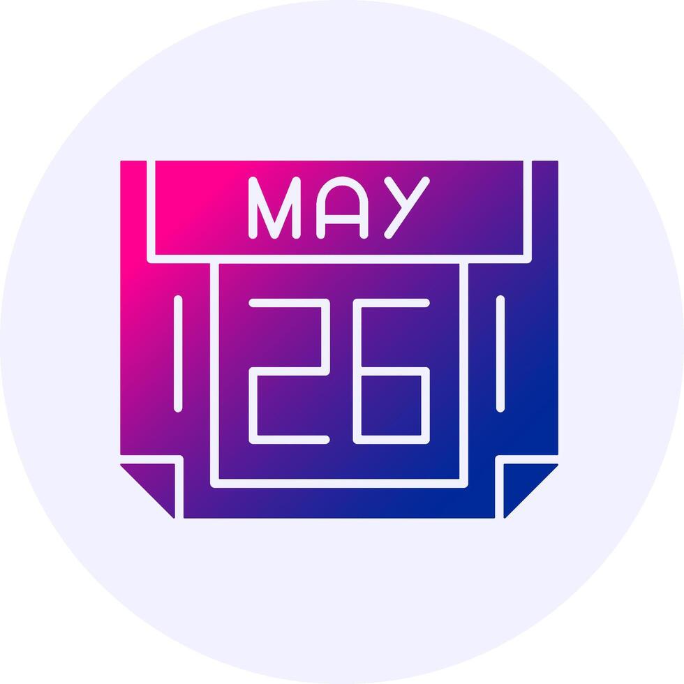 26 May Icon Minimal Gradient Style vector