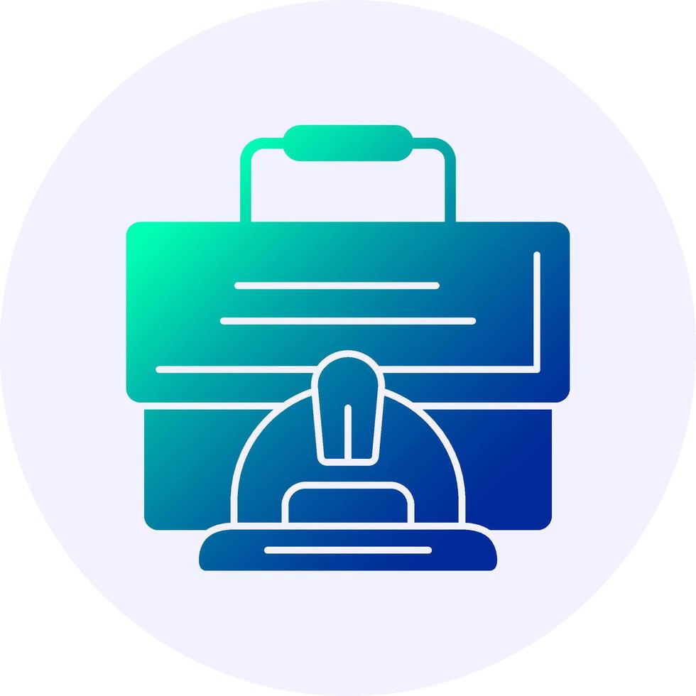 Briefcase Icon Gradient Style vector