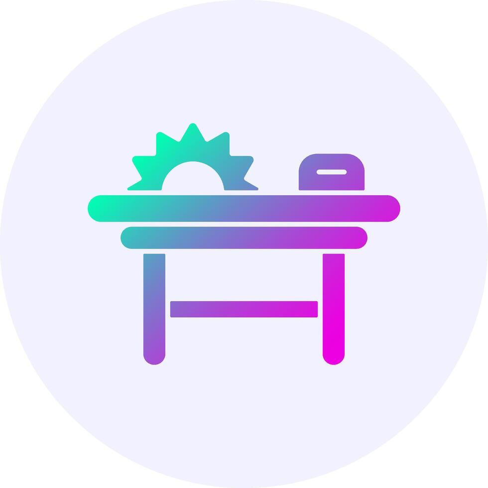 Sawmill Icon Minimal Gradient Style vector
