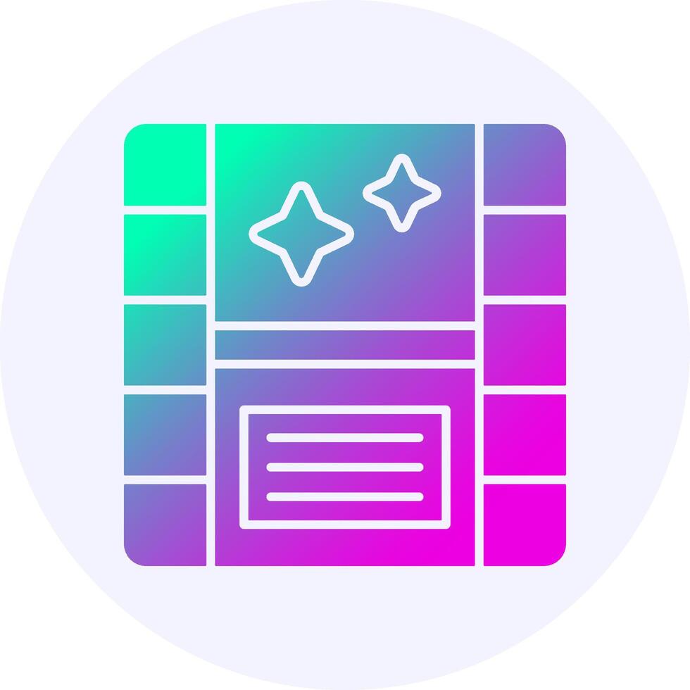 Camera roll Icon Minimal Gradient Style vector