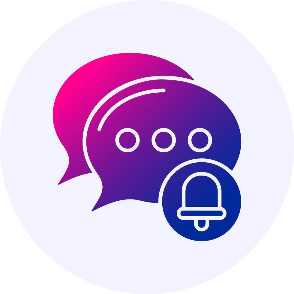 Silent mode Icon Minimal Gradient Style vector