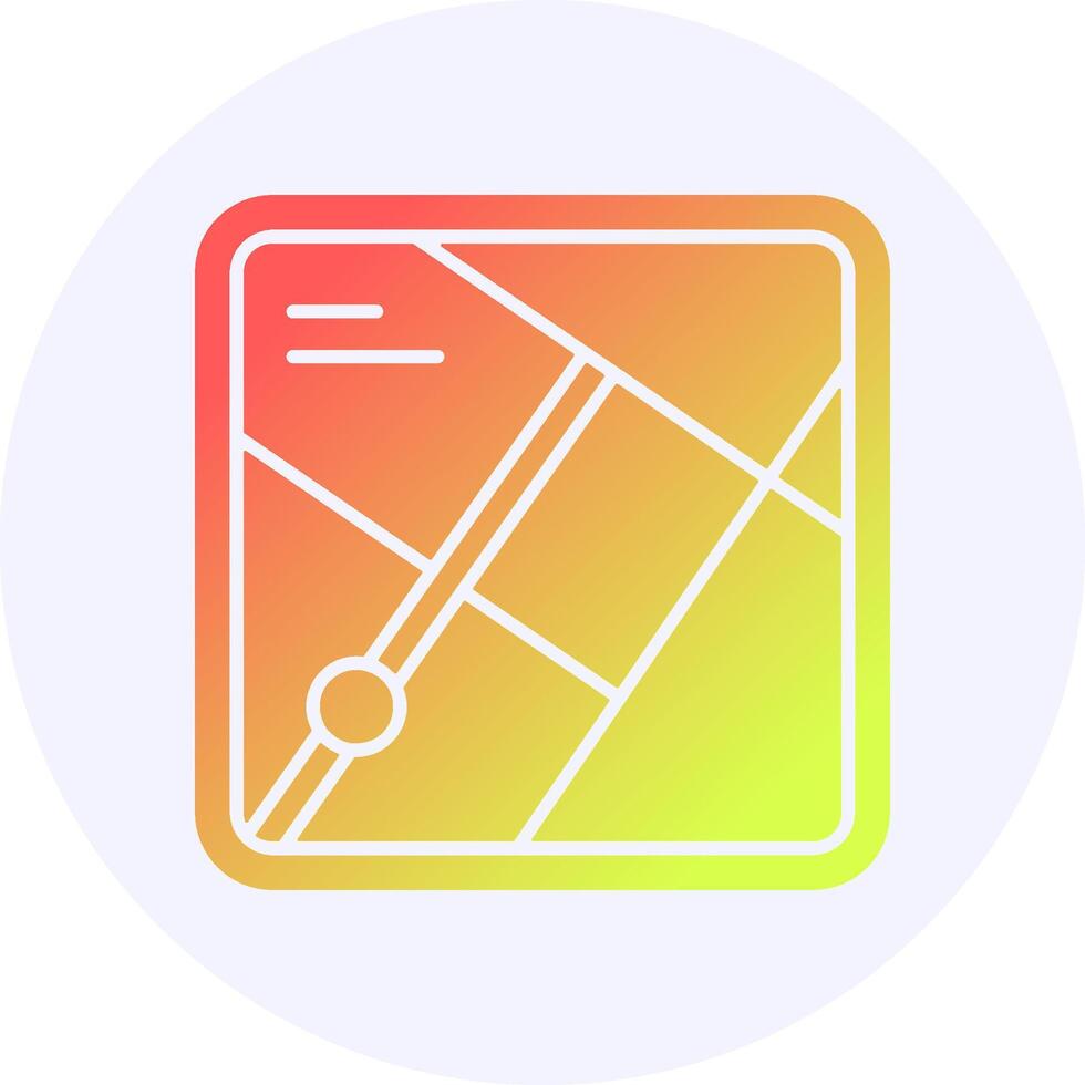 Map Icon Gradient Style vector