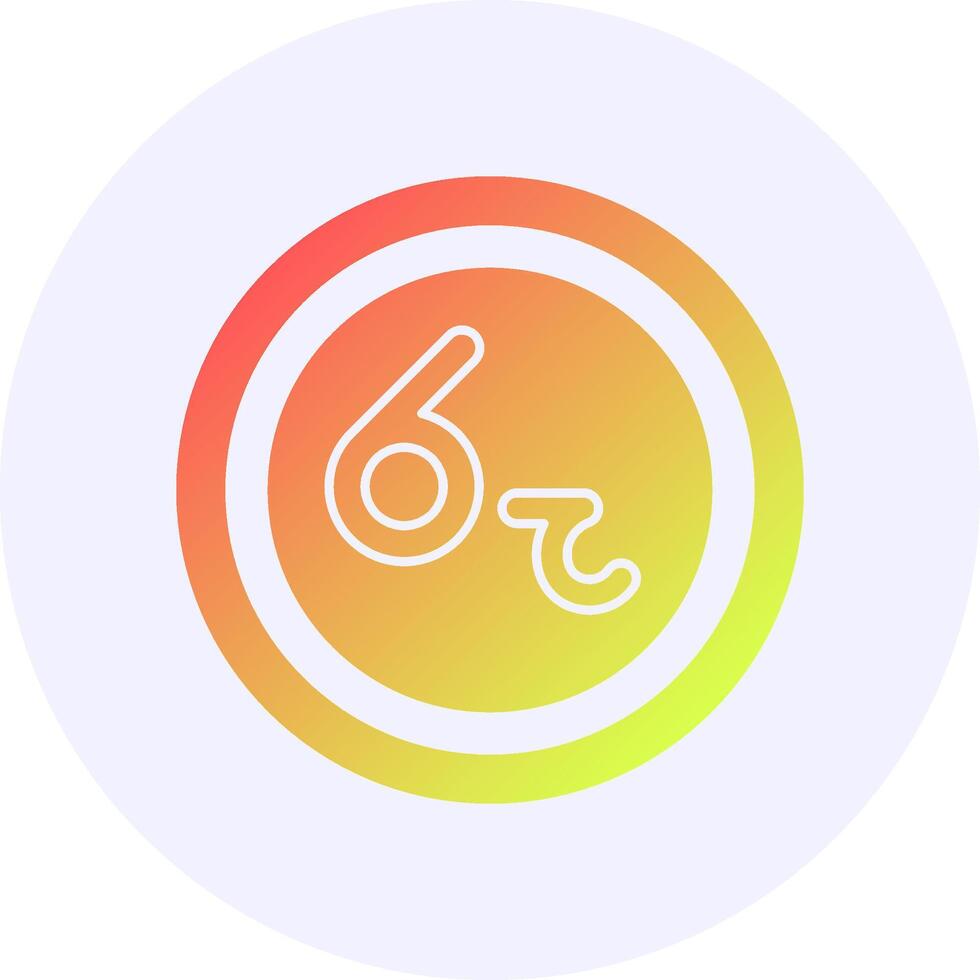 Sri Lankan Rupee Sign Icon Minimal Gradient Style vector