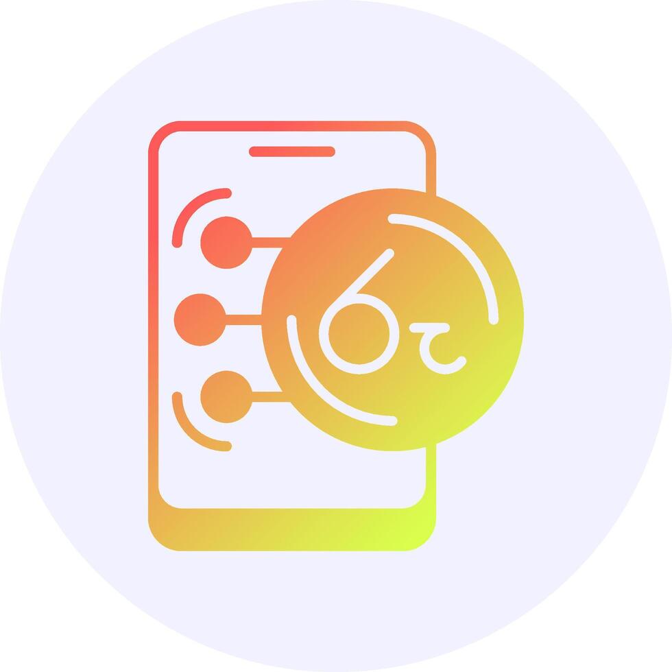 Sri Lankan Rupee in Mobile Icon Minimal Gradient Style vector